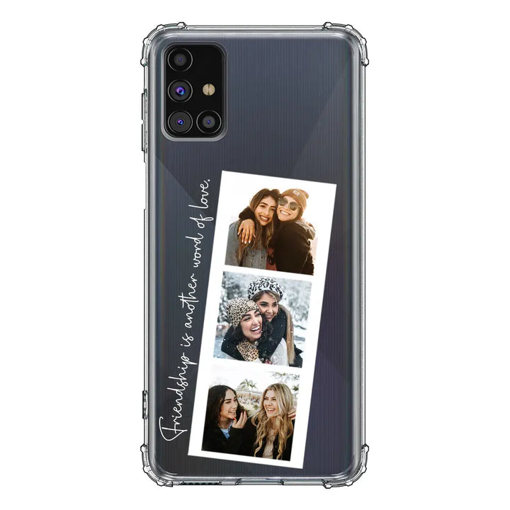 Samsung Galaxy A71 4G / Clear Classic Phone Case Custom Photo Strip Polaroid Style, Phone Case - Samsung A Series - Stylizedd