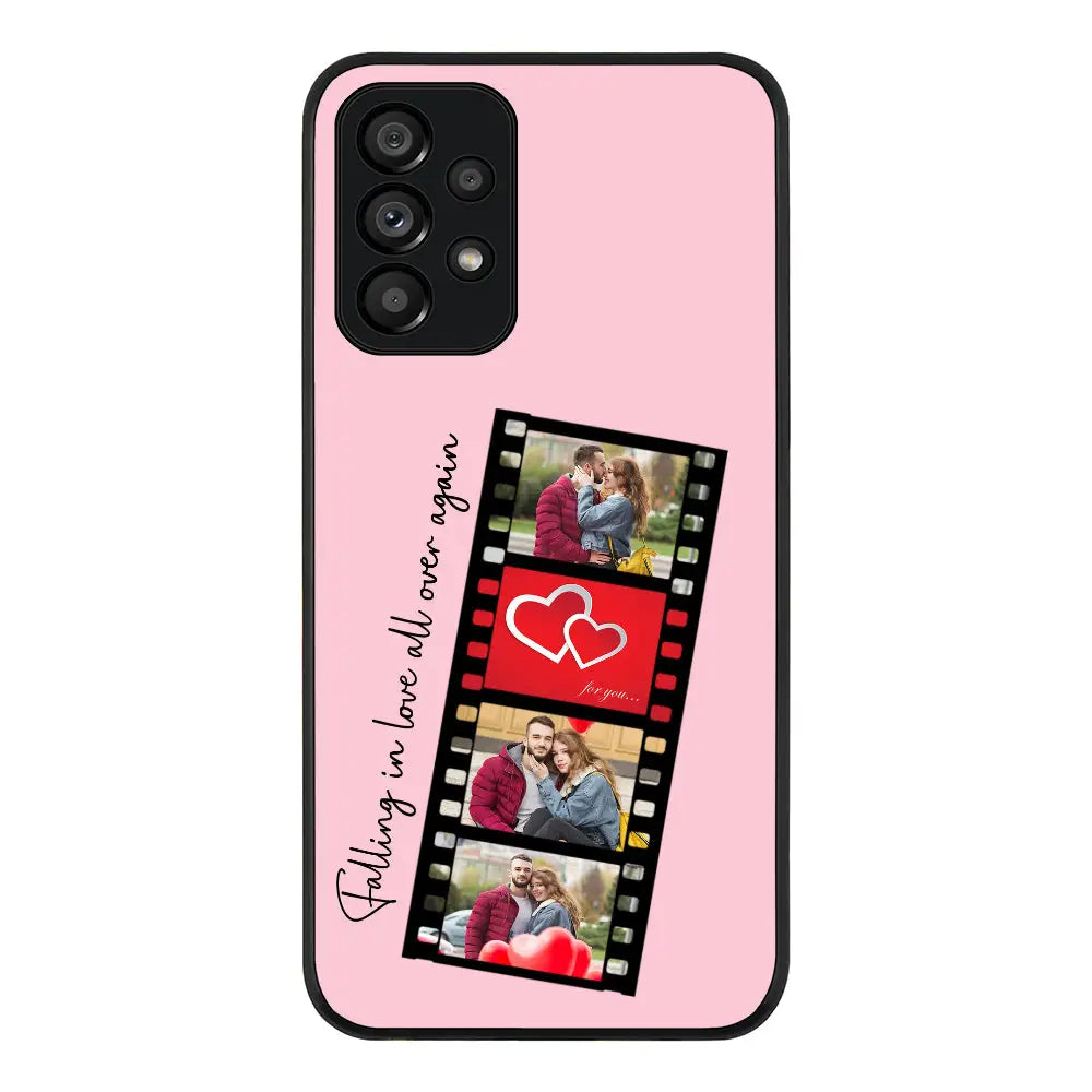 Samsung Galaxy A73 5G / Rugged Black Phone Case Custom Valentine Photo Film Strips, Phone Case - Samsung A Series - Stylizedd