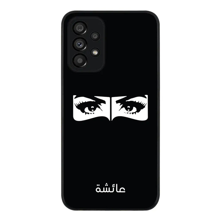 Samsung Galaxy A73 5G / Rugged Black Custom Name Niqabi Eye, Phone Case - Samsung A Series - Stylizedd.com