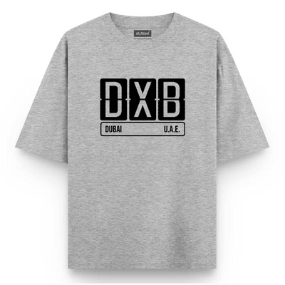Custom Airport Code Sign T-shirt - Oversize - Light Grey / XS - T-Shirt