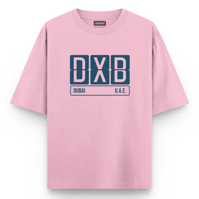 Custom Airport Code Sign T-shirt - Oversize - Pink / XS - T-Shirt