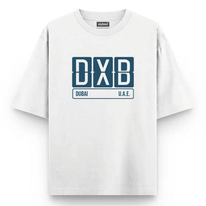 Custom Airport Code Sign T-shirt - Oversize - White / XS - T-Shirt