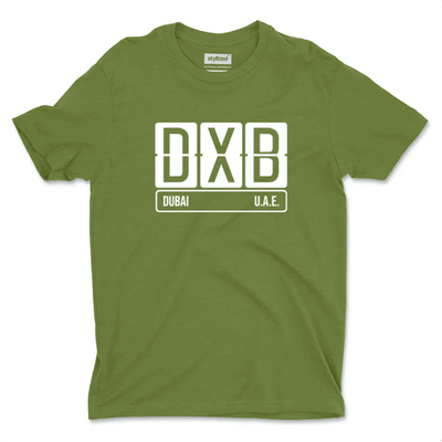Custom Airport Code Sign T - shirt - Classic - Military Green / XS - T - Shirt