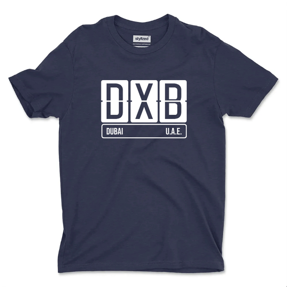 Custom Airport Code Sign T - shirt - Classic - Navy Blue / XS - T - Shirt