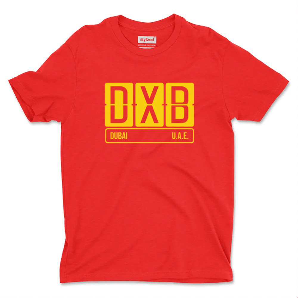 Custom Airport Code Sign T - shirt - Classic - Red / XS - T - Shirt