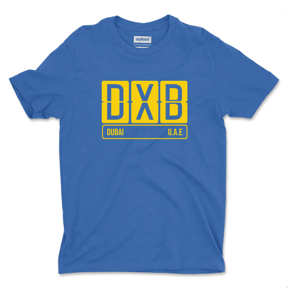 Custom Airport Code Sign T - shirt - Classic - Royal Blue / XS - T - Shirt