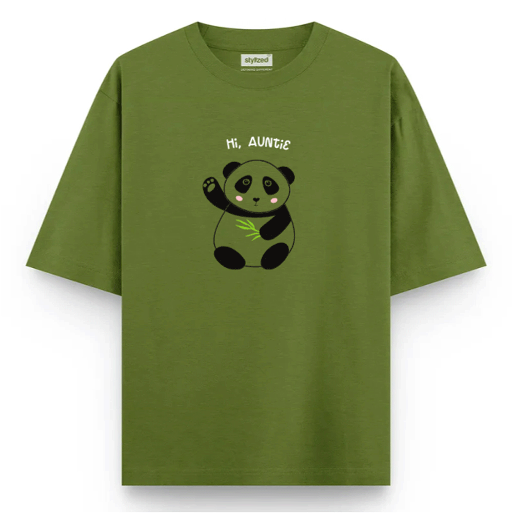 Custom Aloha T-shirt - Oversize - Military Green / XS - T-Shirt
