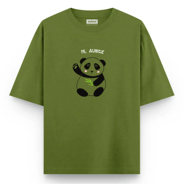 Custom Aloha T-shirt - Oversize - Military Green / XS - T-Shirt
