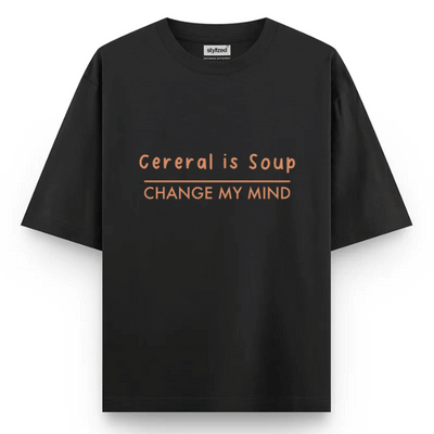 Custom Change My Mind T-shirt - Oversize - Black / XS - T-Shirt