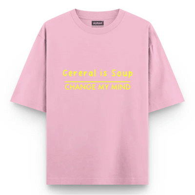 Custom Change My Mind T-shirt - Oversize - Pink / XS - T-Shirt
