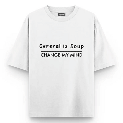 Custom Change My Mind T-shirt - Oversize - White / XS - T-Shirt