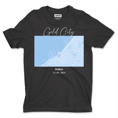 Custom City Map T - shirt - Classic - Black / XS - T - Shirt