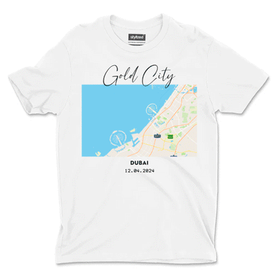 Custom City Map T - shirt - Classic - White / XS - T - Shirt