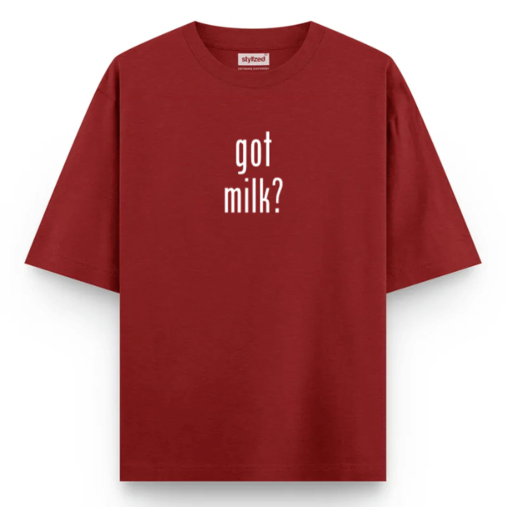 Custom Got T-shirt - Oversize - Maroon / XS - T-Shirt