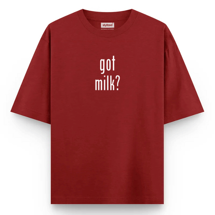 Custom Got T-shirt - Oversize - Maroon / XS - T-Shirt
