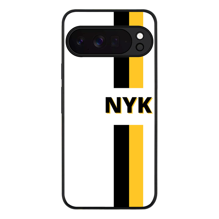 Custom Striped Monogram Phone Case - Google