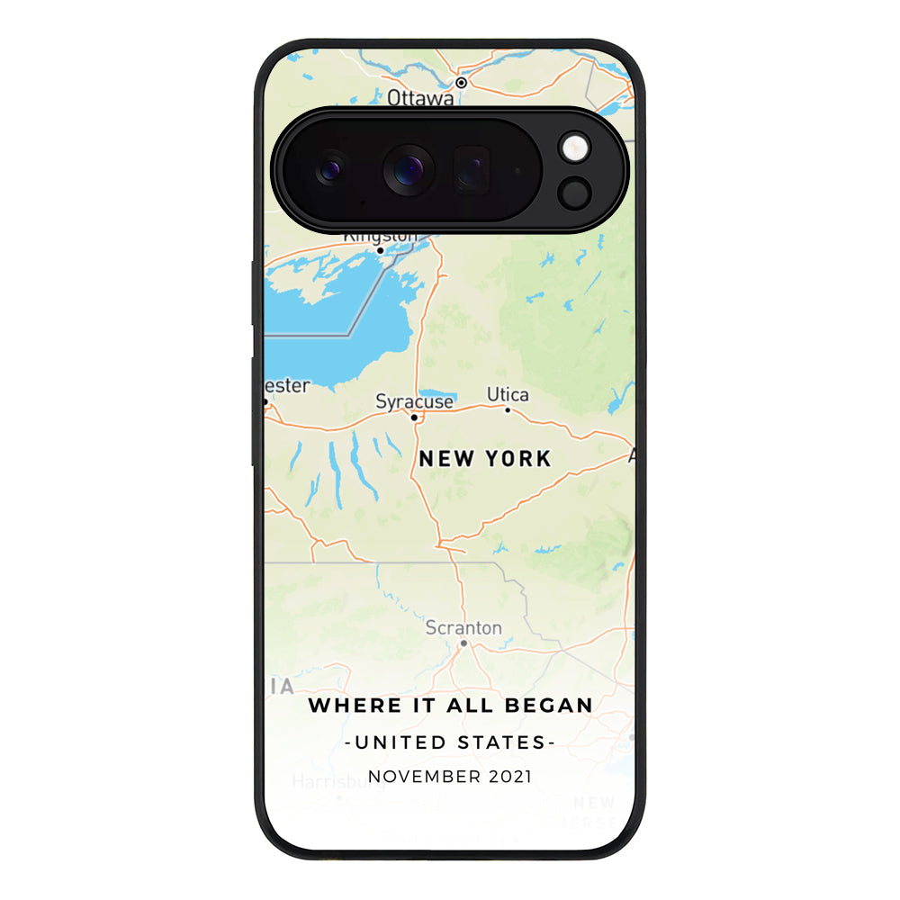 Personalized map, Phone Case - Google