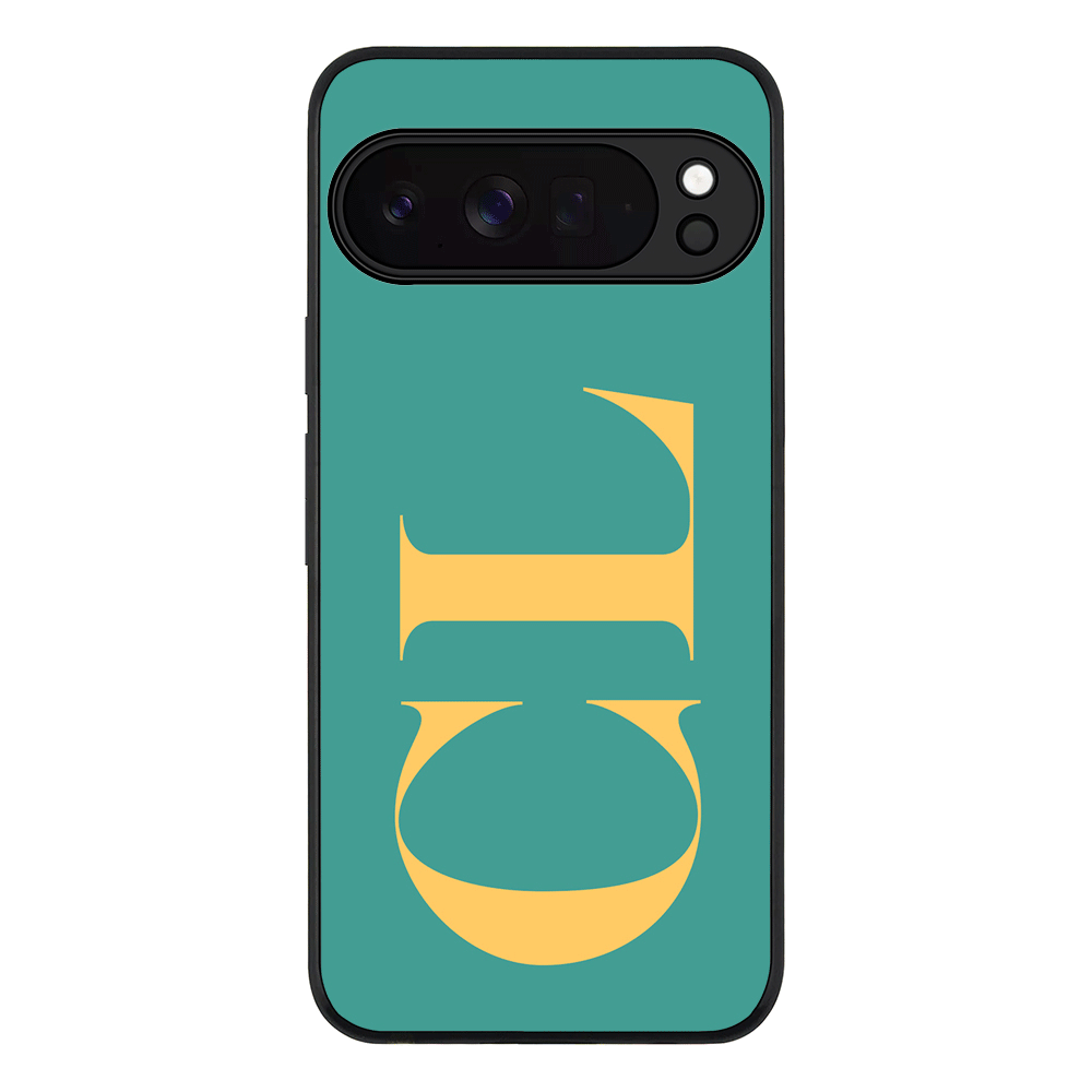 Personalized Monogram Large Initial 3D Shadow Text, Phone Case - Google