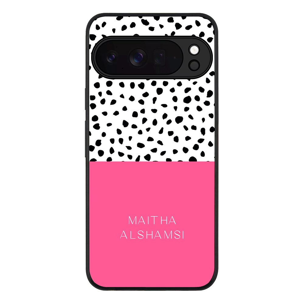 Personalized Text Colorful Spotted Dotted, Phone Case - Google