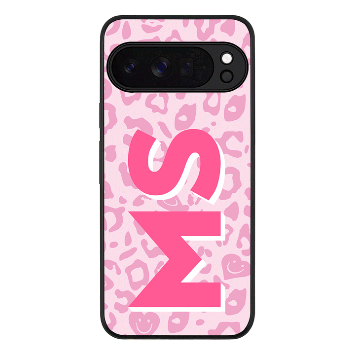 Custom Monogram Initial 3D Shadow Text Seamless Pattern, Phone Case - Google