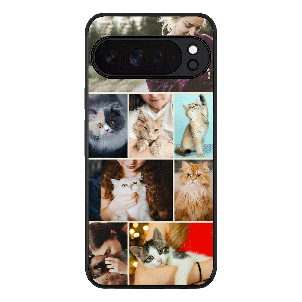 Personalised Photo Collage Grid Pet Cat, Phone Case - Google