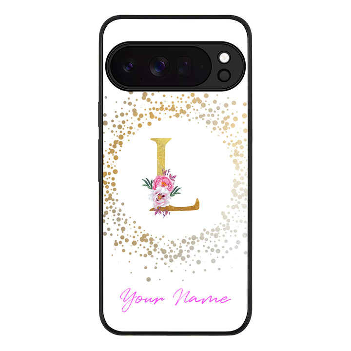 Floral Initial Phone Case - Google