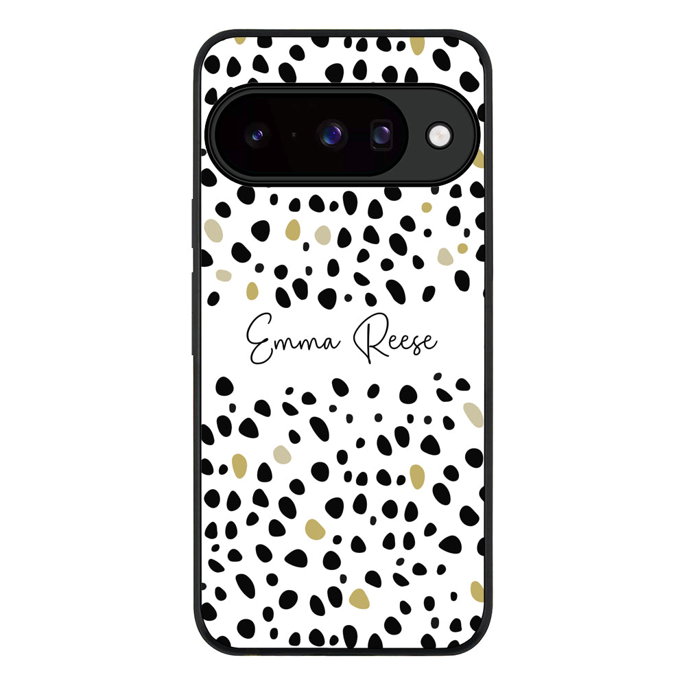 Pebble Multi Color Custom Text, My Name Phone Case - Google