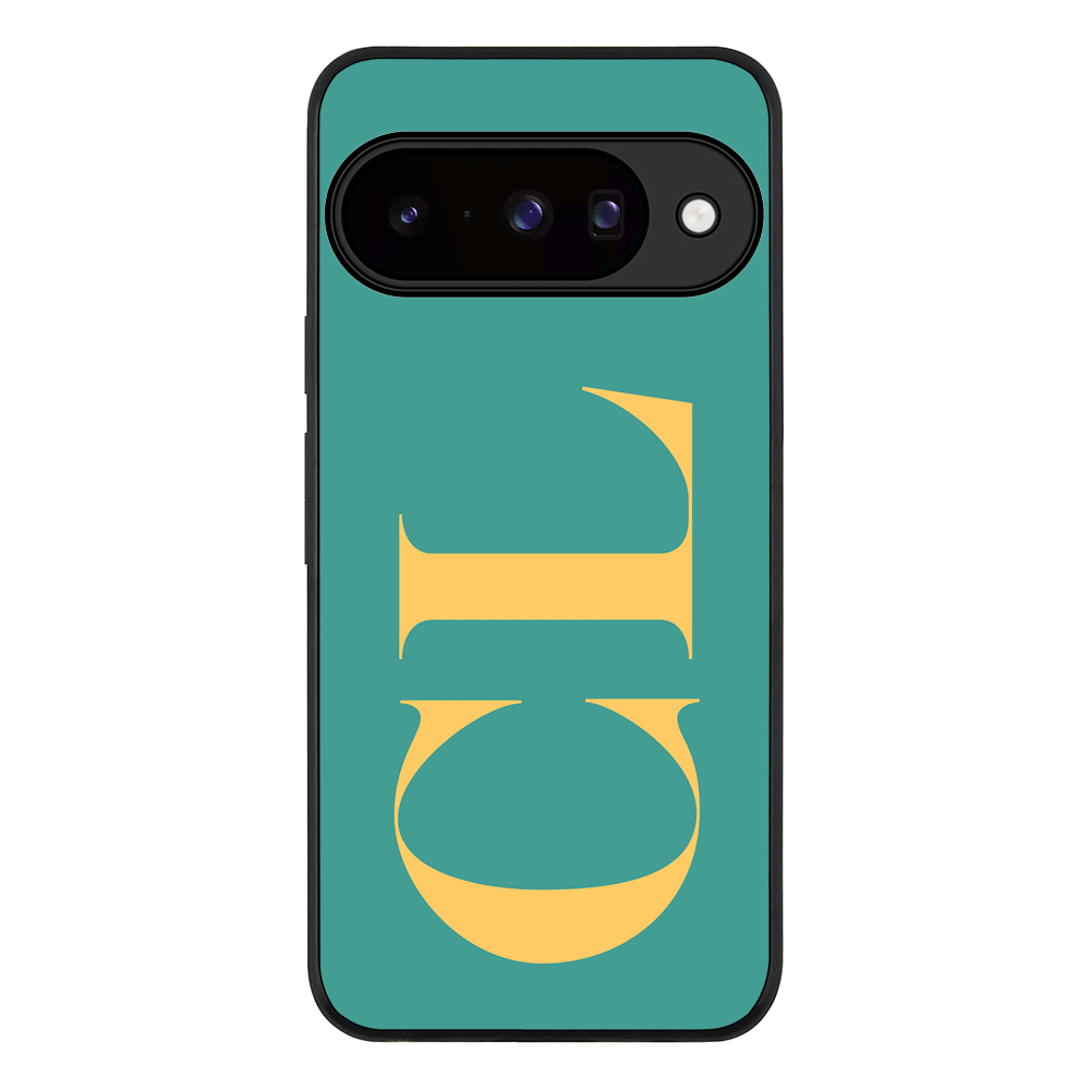 Personalized Monogram Large Initial 3D Shadow Text, Phone Case - Google