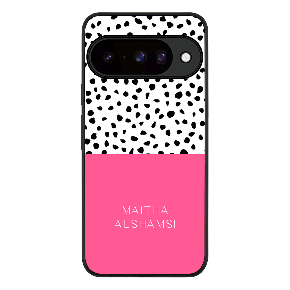 Personalized Text Colorful Spotted Dotted, Phone Case - Google