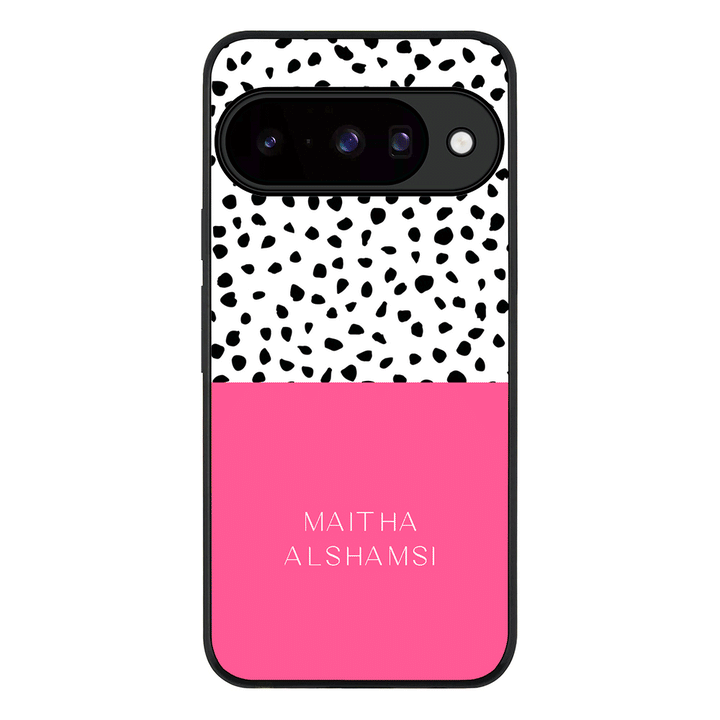 Personalized Text Colorful Spotted Dotted, Phone Case - Google