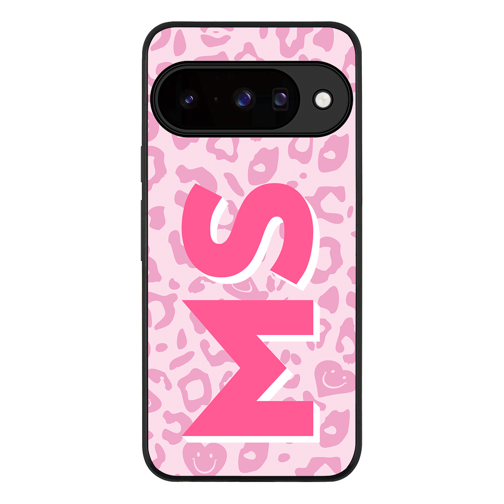 Custom Monogram Initial 3D Shadow Text Seamless Pattern, Phone Case - Google