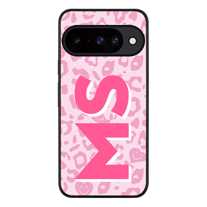 Custom Monogram Initial 3D Shadow Text Seamless Pattern, Phone Case - Google