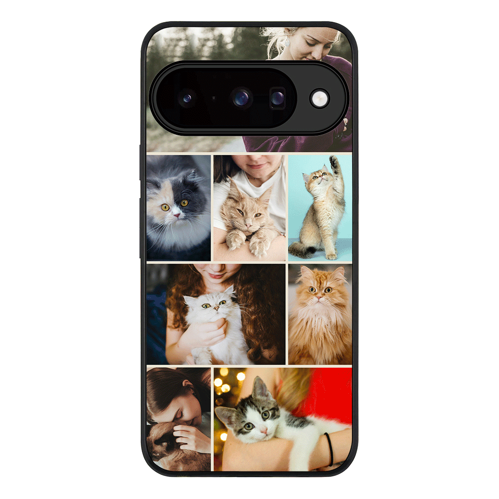 Personalised Photo Collage Grid Pet Cat, Phone Case - Google