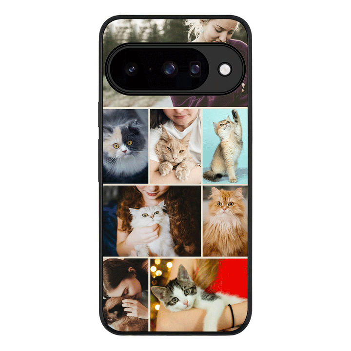 Personalised Photo Collage Grid Pet Cat, Phone Case - Google