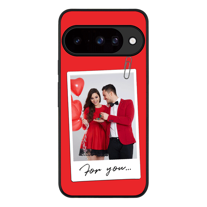 Personalized Polaroid Photo Valentine, Phone Case - Google