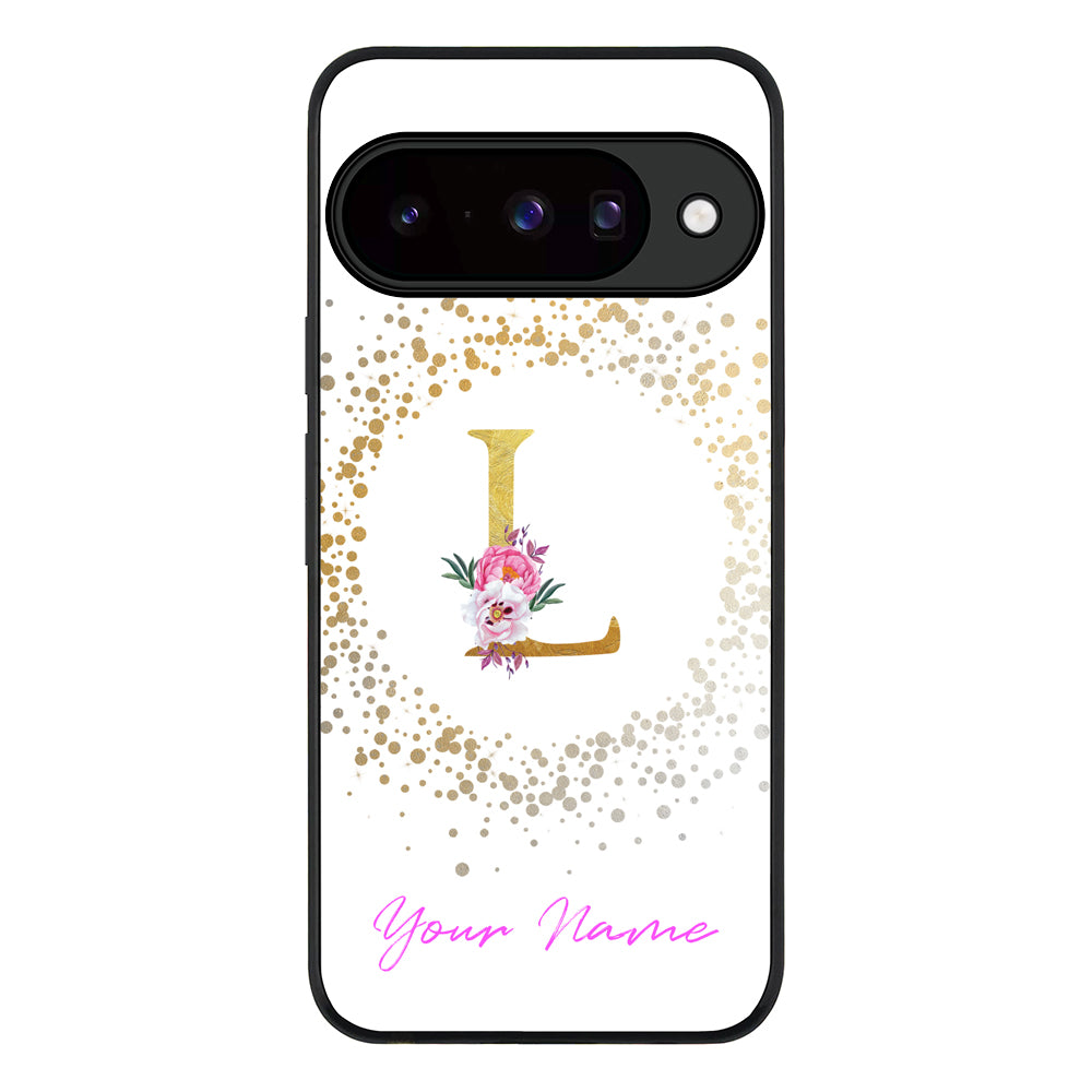 Floral Initial Phone Case - Google