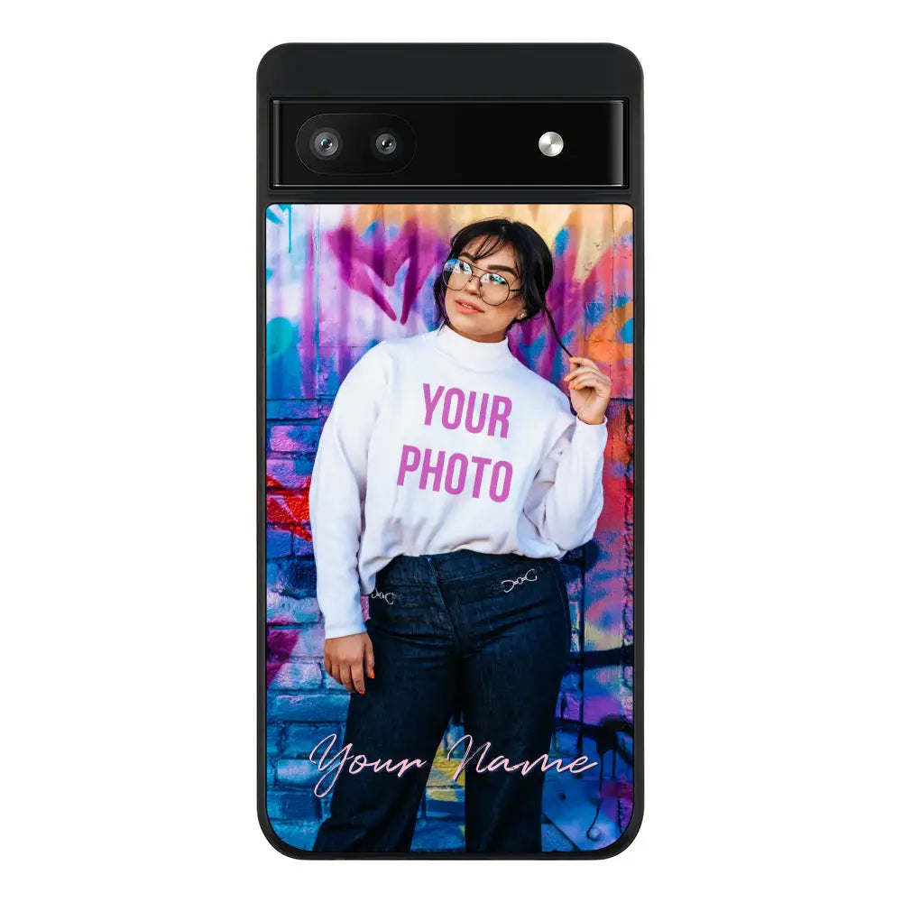 Google Pixel 6a / Rugged Black Phone Case Custom Photo, My Style Phone Case - Google - Stylizedd