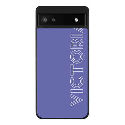 Google Pixel 6a Rugged Black Personalized Name, Custom Phone Case - Google - Stylizedd.com