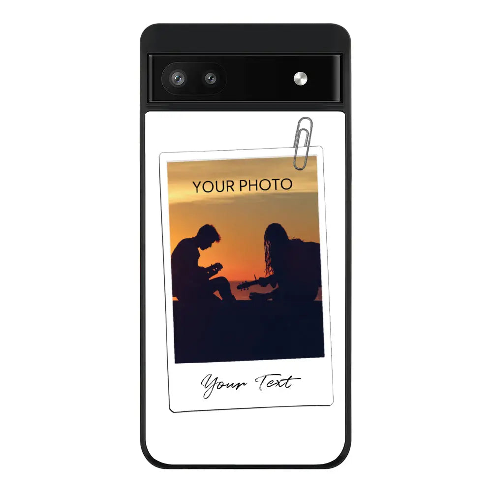Google Pixel 6a / Rugged Black Phone Case Polaroid Photo Phone Case - Google - Stylizedd