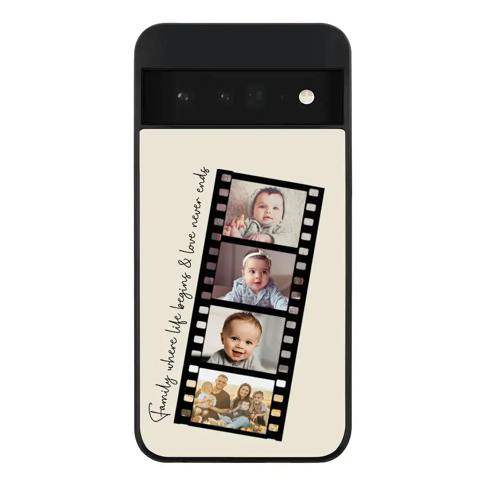 Google Pixel 6 Pro 5G Rugged Black Custom Film Strips Personalised Movie Strip, Phone Case - Google - Stylizedd.com