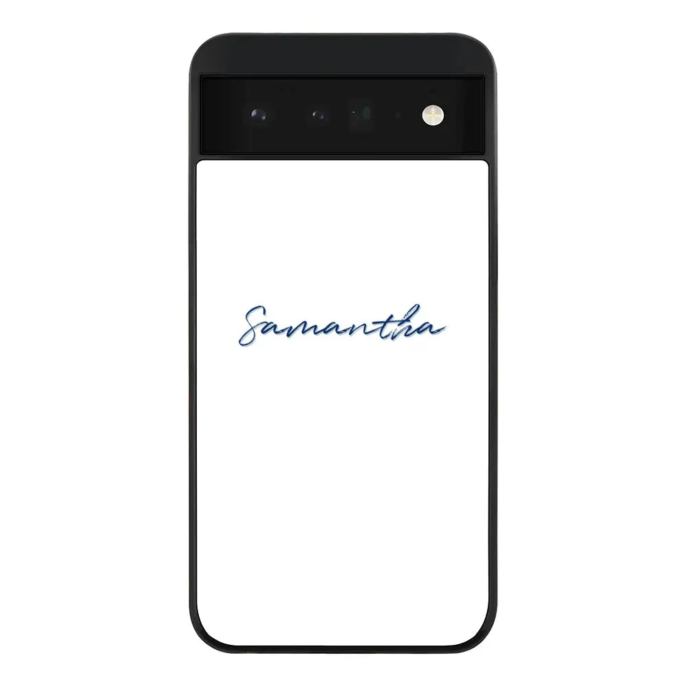 Google Pixel 6 5G / Rugged Black Phone Case Custom Text, My Name Phone Case - Google - Stylizedd