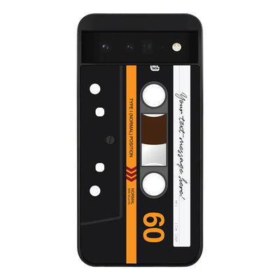 Google Pixel 6 5G Rugged Black Custom Retro Cassette Tape Phone Case - Google - Stylizedd.com