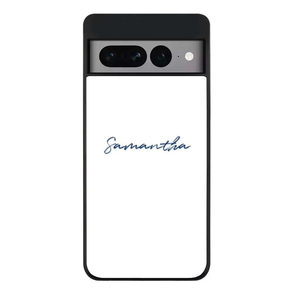 Google Pixel 7 Pro / Rugged Black Phone Case Custom Text, My Name Phone Case - Google - Stylizedd