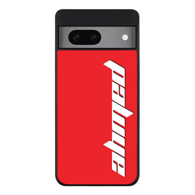 Google Pixel 7 Rugged Black Custom Text, Vertical Name Phone Case - Google - Stylizedd.com