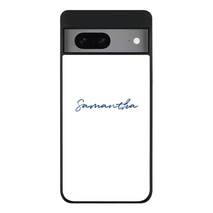 Google Pixel 7 / Rugged Black Phone Case Custom Text, My Name Phone Case - Google - Stylizedd