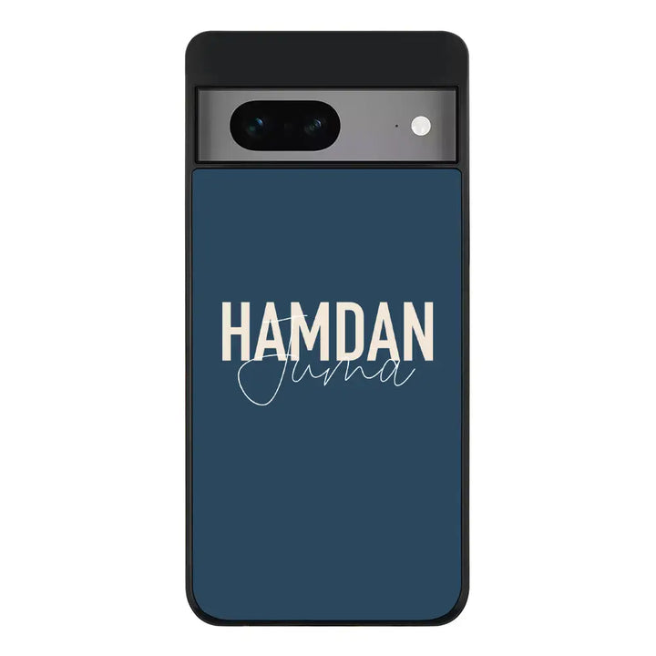 Google Pixel 7 / Rugged Black Phone Case Personalized Name Horizontal, Phone Case - Google - Stylizedd