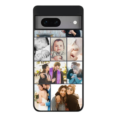 Google Pixel 7 Rugged Black Personalised Photo Collage Grid Phone Case - Google - Stylizedd.com