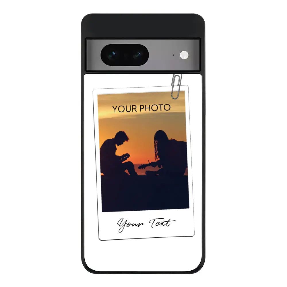 Google Pixel 7 / Rugged Black Phone Case Polaroid Photo Phone Case - Google - Stylizedd