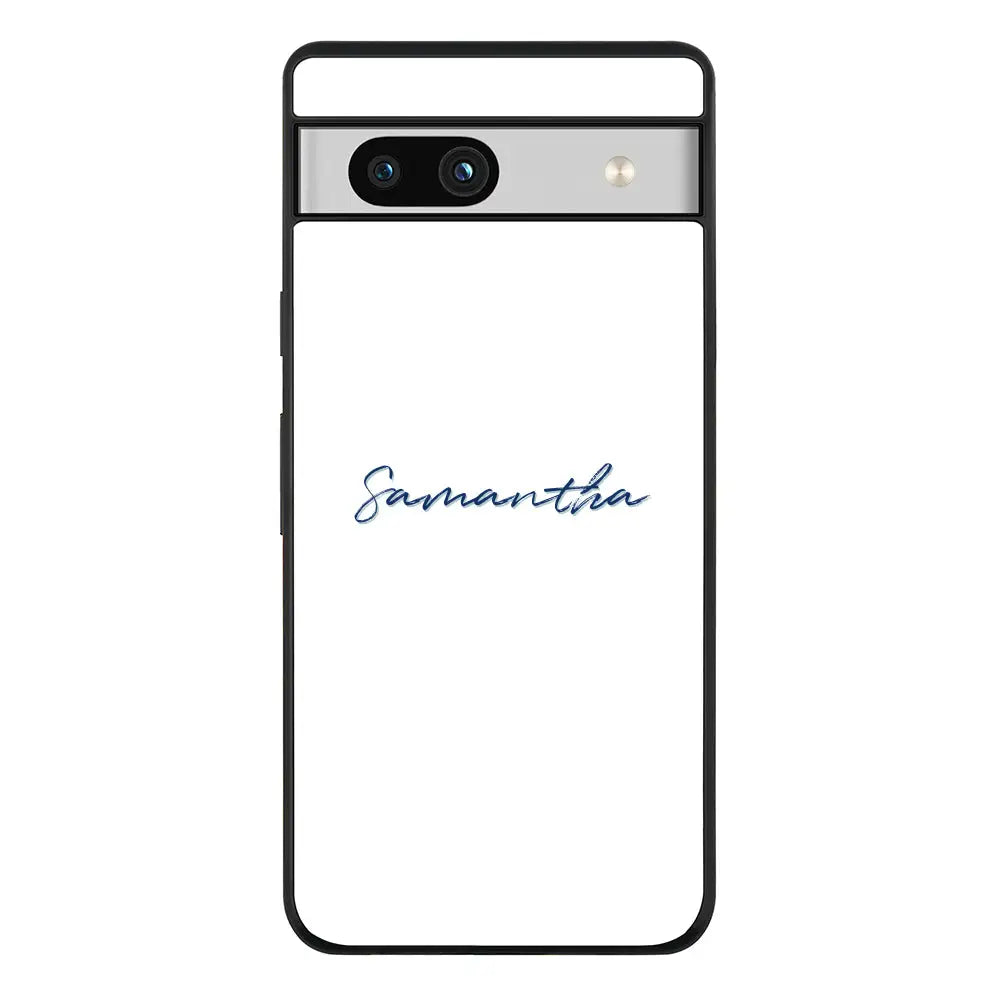 Google Pixel 7a 5G / Rugged Black Phone Case Custom Text, My Name Phone Case - Google - Stylizedd