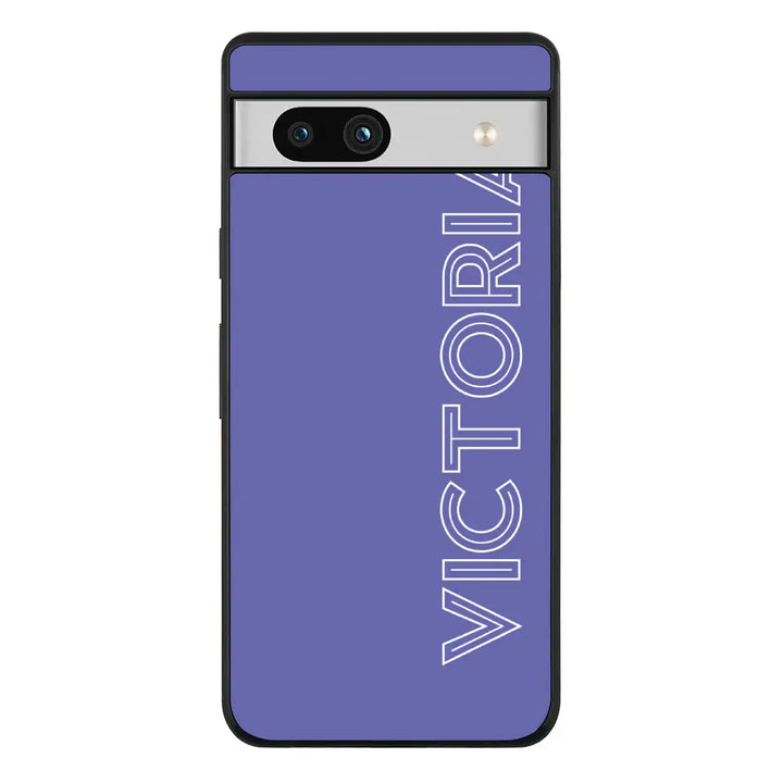 Personalized Name Custom Phone Case - Google - Pixel 7a 5G / Rugged Black - Stylizedd